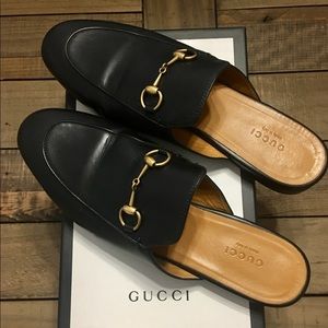 Gucci Princetown Mules in Black 39